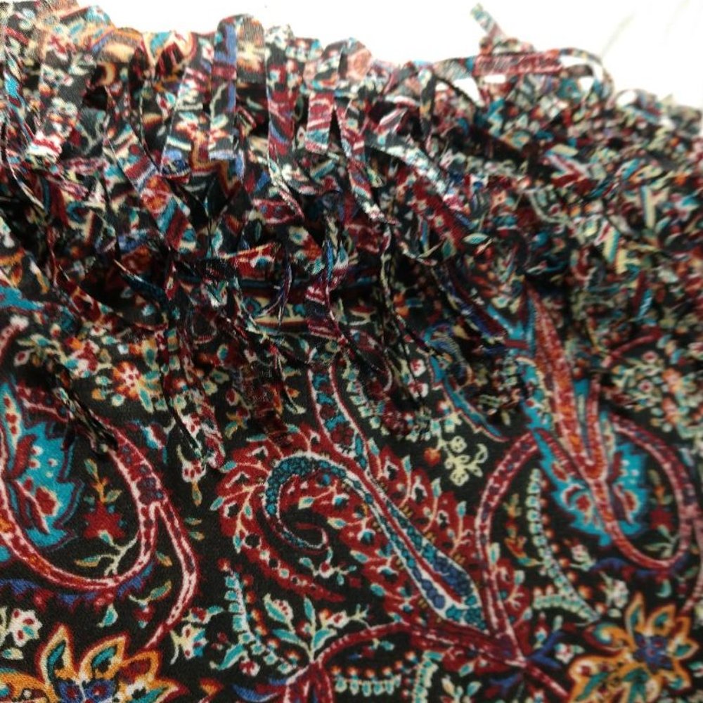 Agora Women's Top Confetti Fringe XL - Picture 3 of 10